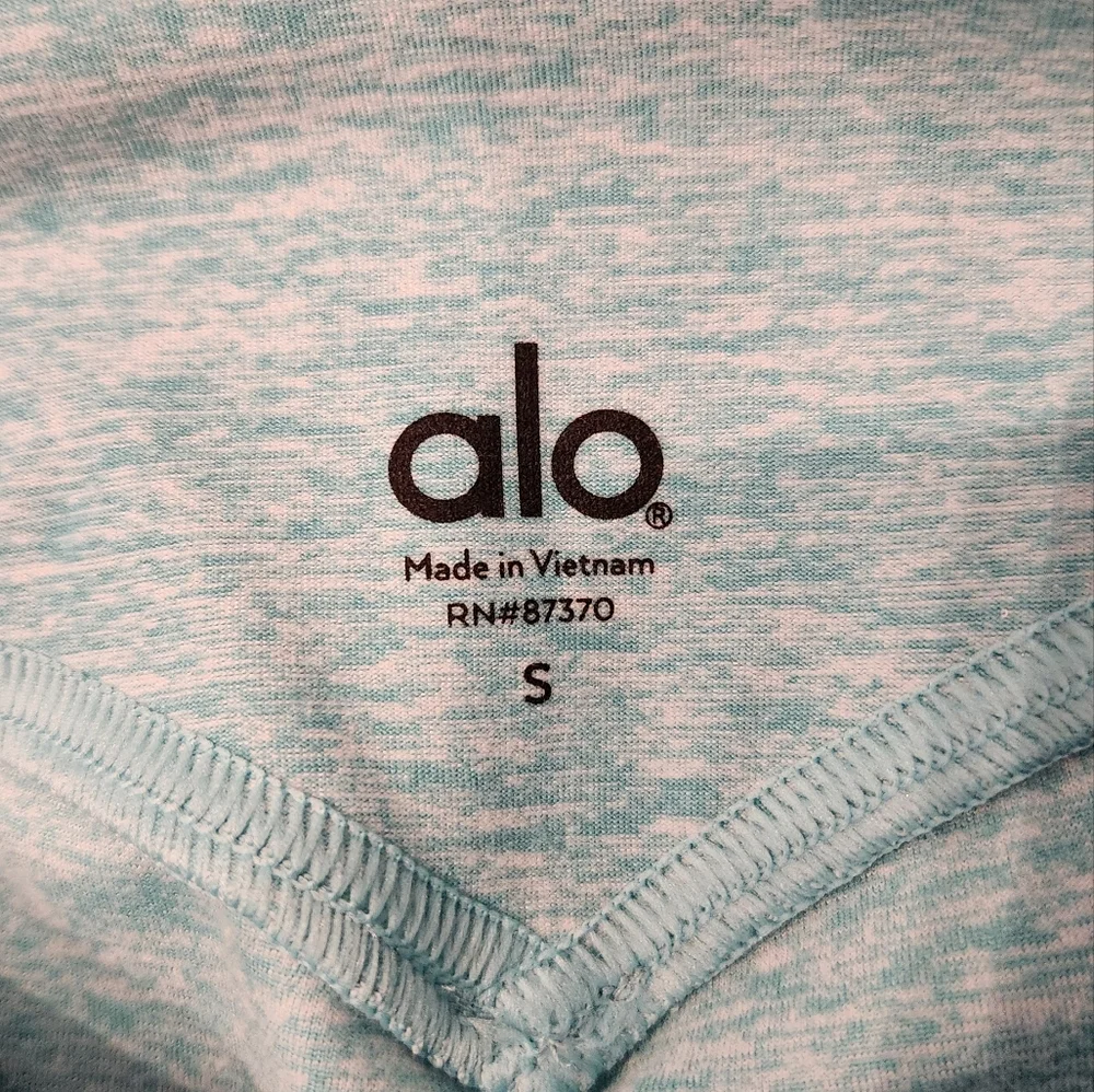 NEW Alo High Waist Lounge Leggings Blue Quartz Heather Small
